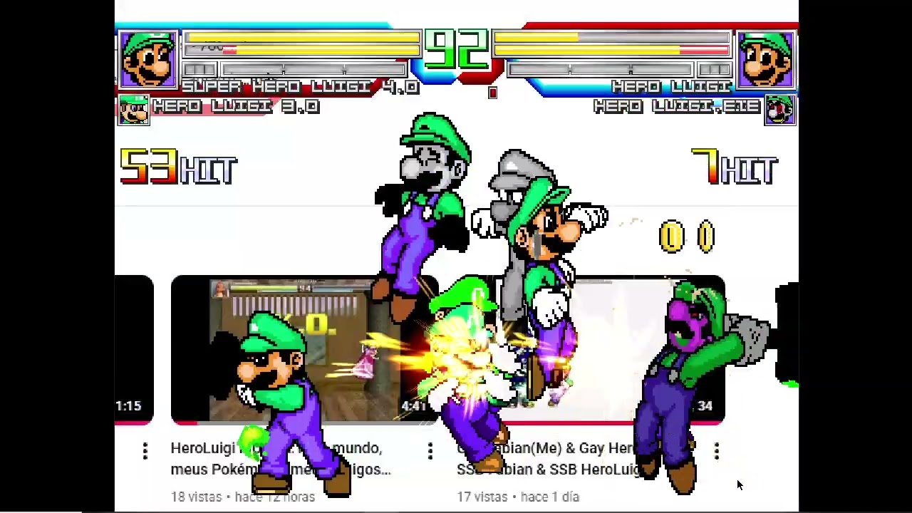 Mugen Battle #3119: Hero Luigi Party
