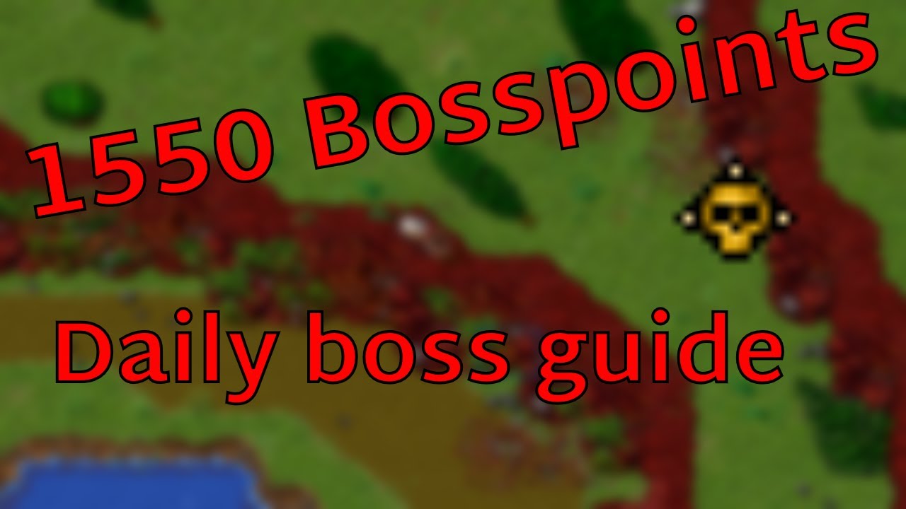 1550 bosspoints! Daily boss routine in Tibia!