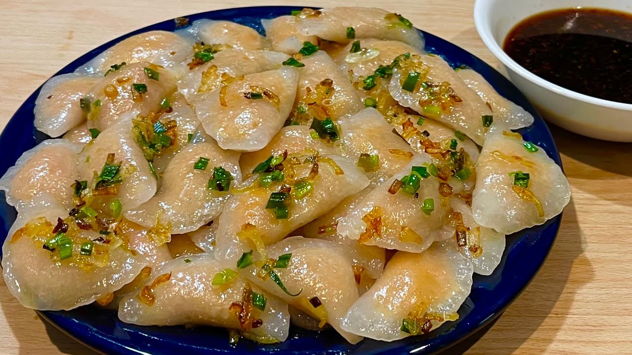 Bánh Bột Lọc Chay, Cách Pha Bột Dai Mềm Dể Ăn | Vietnamese Clear Vegan Dumplings From Scratch