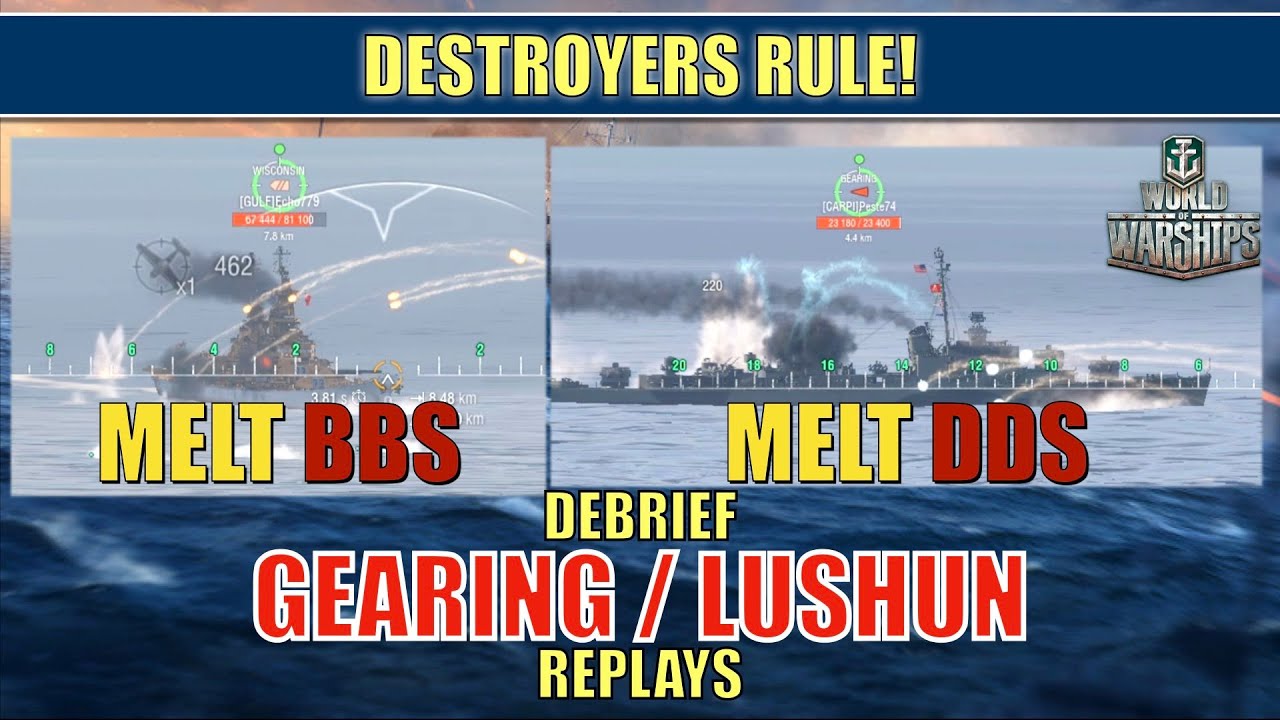 Destroyers Rule! USS Gearing | Lushun Replays  #worldofwarships