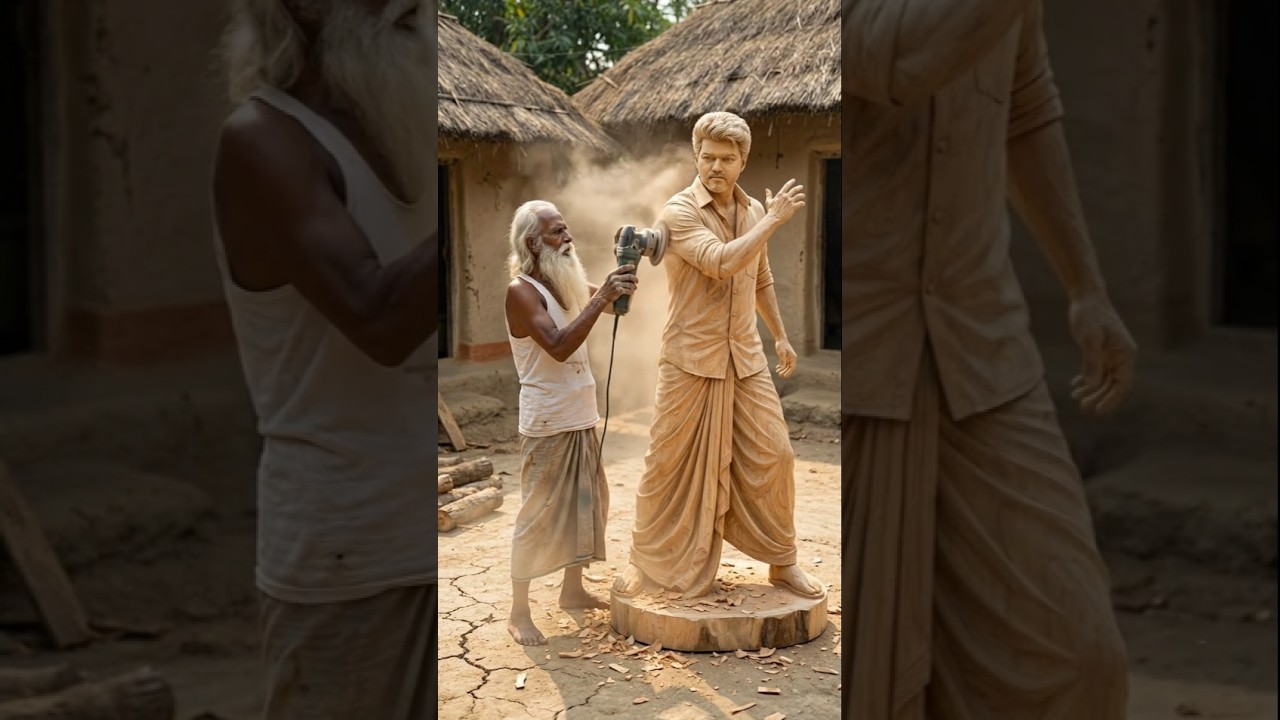 Vijay Thalapathy | विजय थलपति Amazing Wood Art 💥