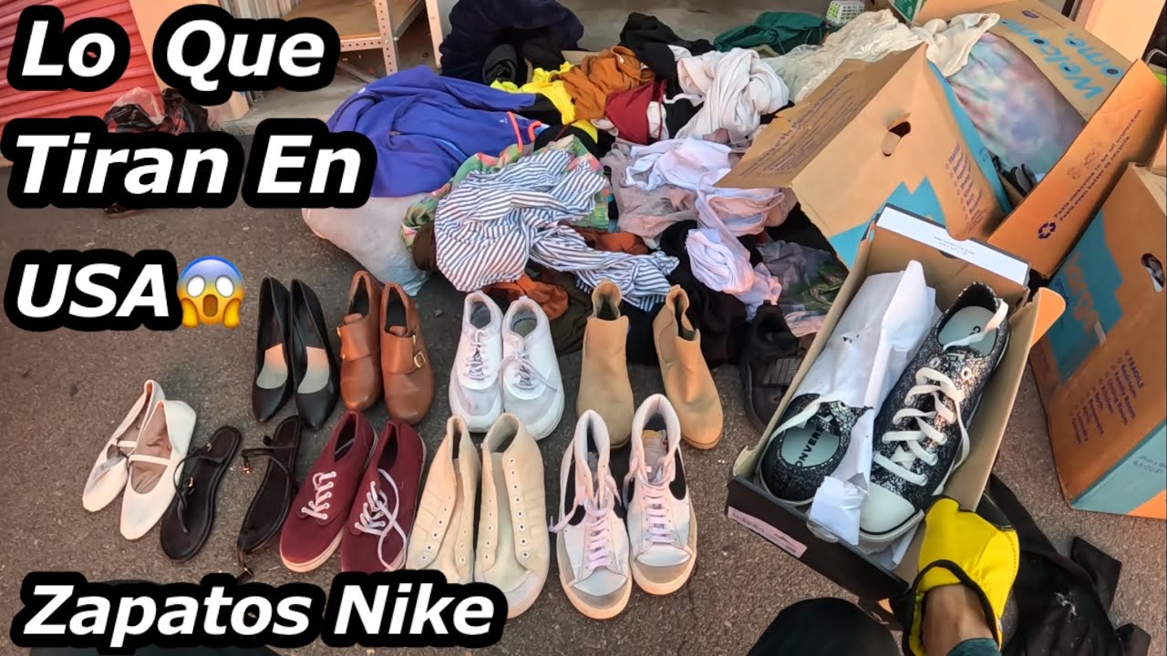 LO QUE TIRAN EN USA 😱SALE ZAPATOS Y RUPA BUENA 