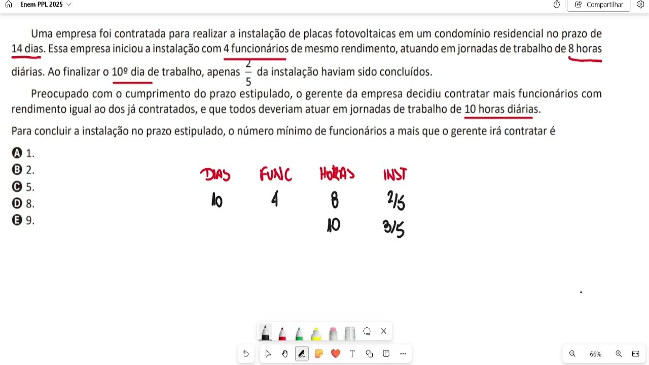 (ENEM PPL  2025) - Uma empresa foi contratada para realizar a instalação de placas fotovoltaicas em