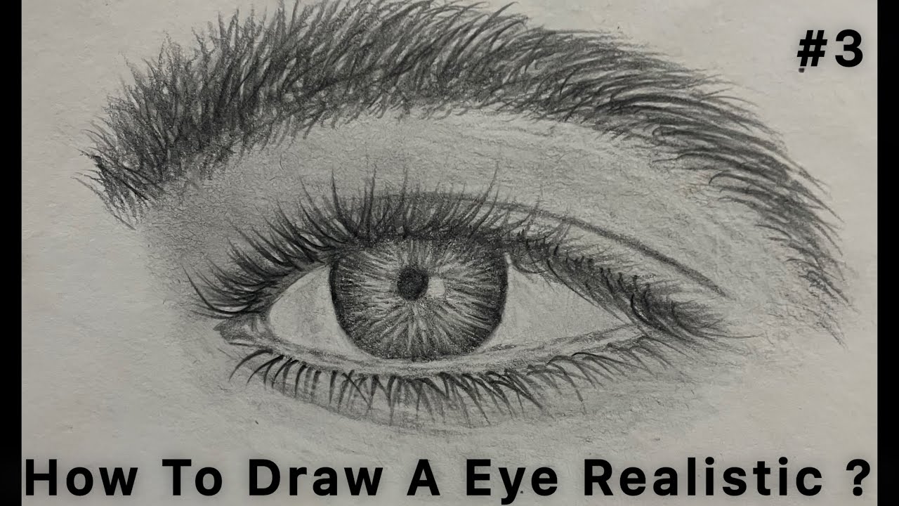 How to Draw a Realistic Eye – Easy Step-by-Step Tutorial for Beginners / N:3