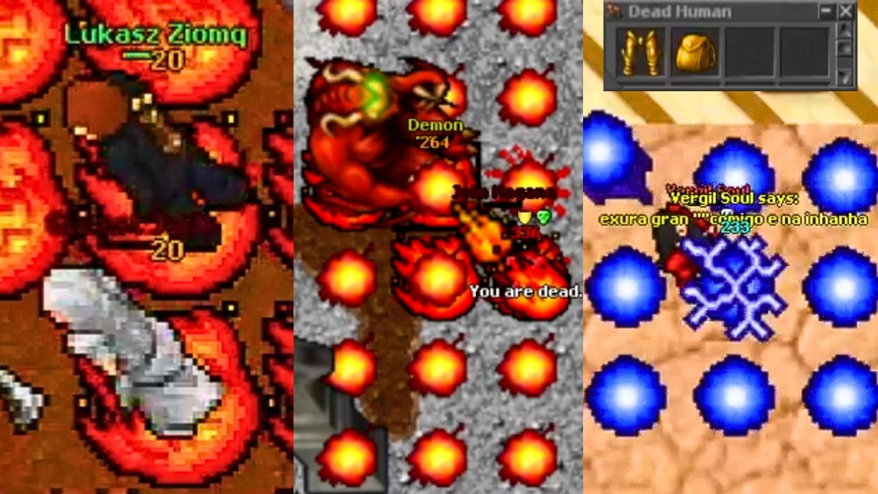 TOP 3 MOST INSANE DISASTERS-ENDINGS IN OLD TIBIA (2006-07)