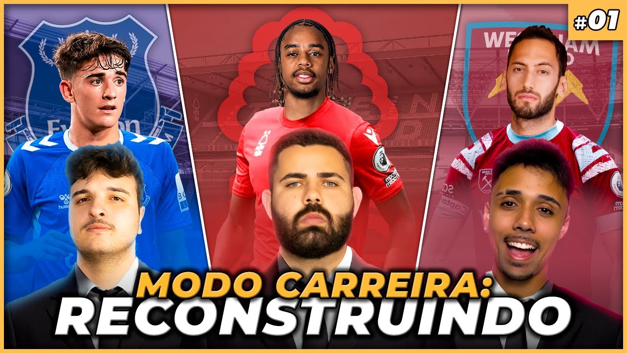 RECONSTRUINDO O TRIO INGLÊS! 🔥 FIZEMOS O MODO CARREIRA NO EAFC!! Ep. 01