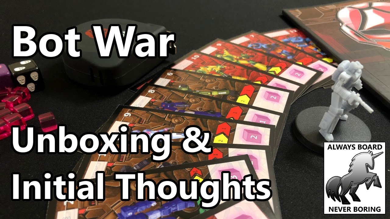 Bot War Unboxing & Initial Thoughts Review | 80s-Style Robot Miniatures Game | Sponsored Video