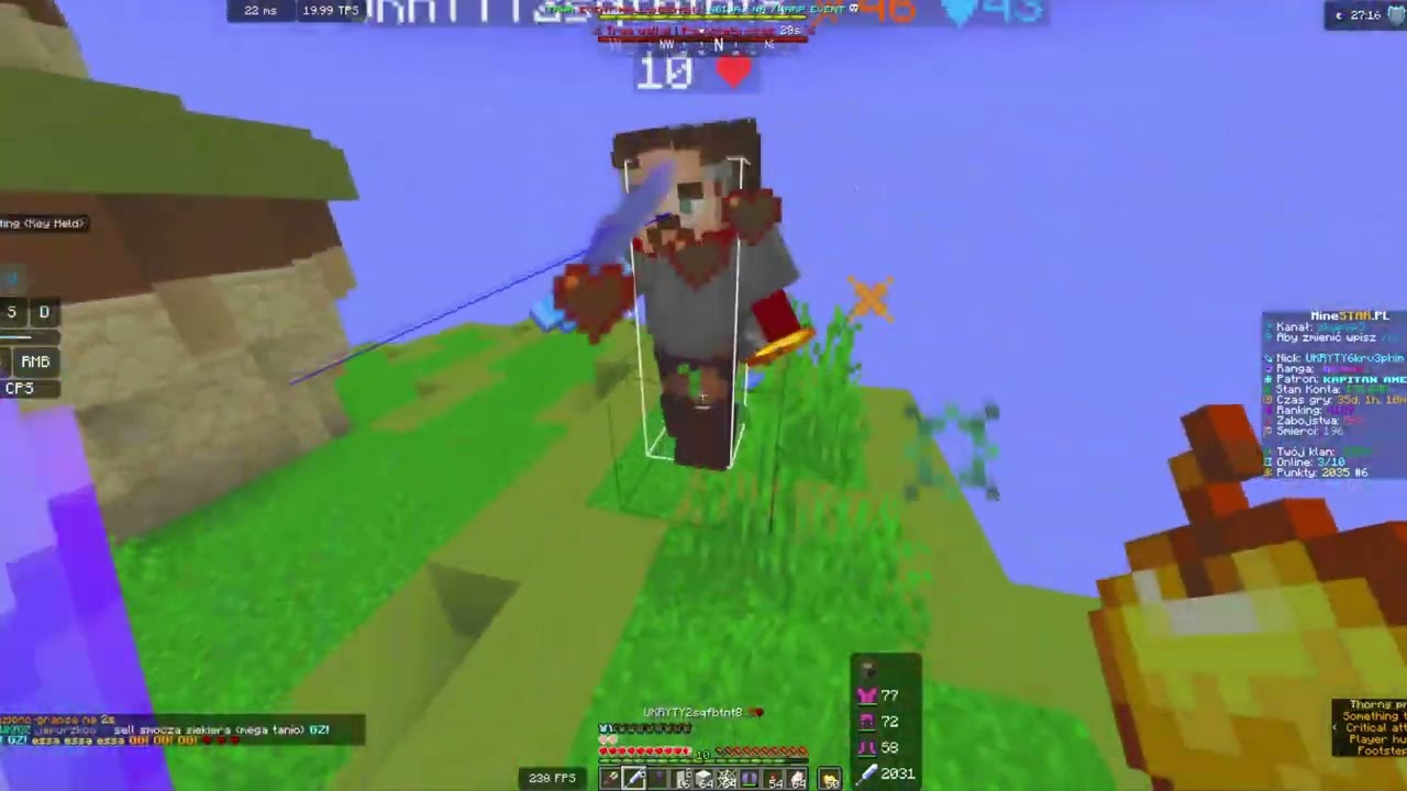 dominacja dobijania 1v1 na minestar.pl