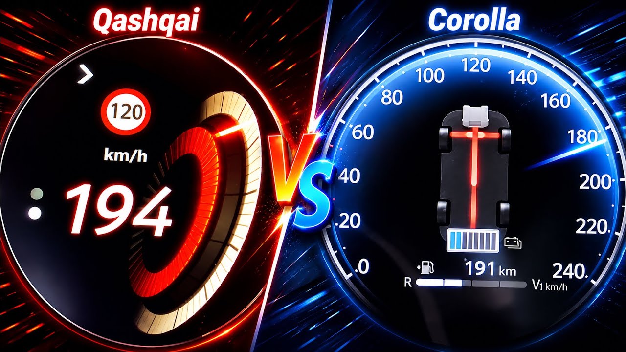Nissan Qashqai vs Toyota Corolla Cross | Acceleration Comparison