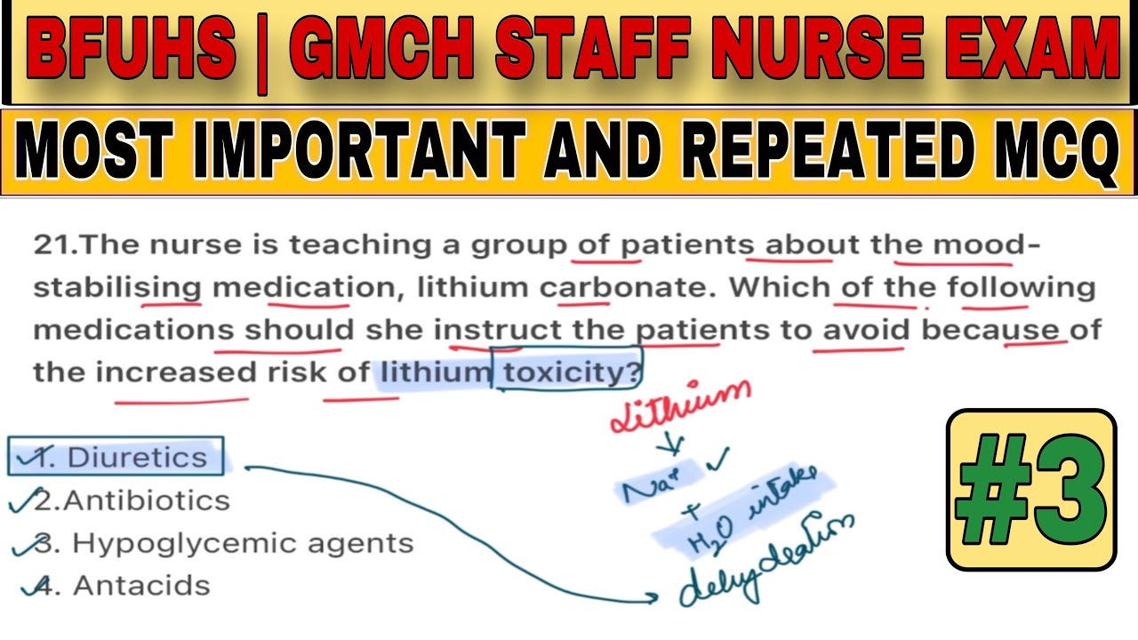 BFUHS STAFF NURSE EXAM PREPARATION | GMCH NURSING OFFICER EXAM PREPARATION | BFUHS EXAM REPEATED MCQ