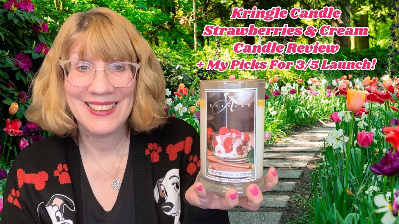 Обзор свечи Kringle Candle «Клубника со сливками» + мои фавориты среди товаров, выпущенных 5 марта!