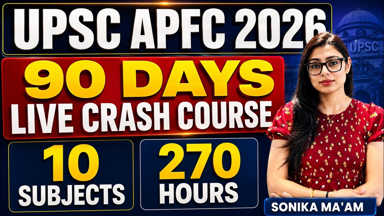 UPSC EPFO APFC 2026 🔥 | 90 Days Live Crash Course | 10 Subjects in 270 Hours | Complete Preparation