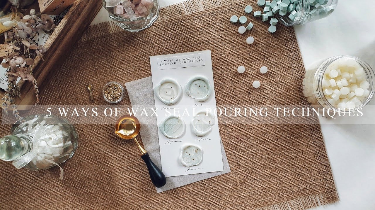 5 ways of wax seal pouring techniques
