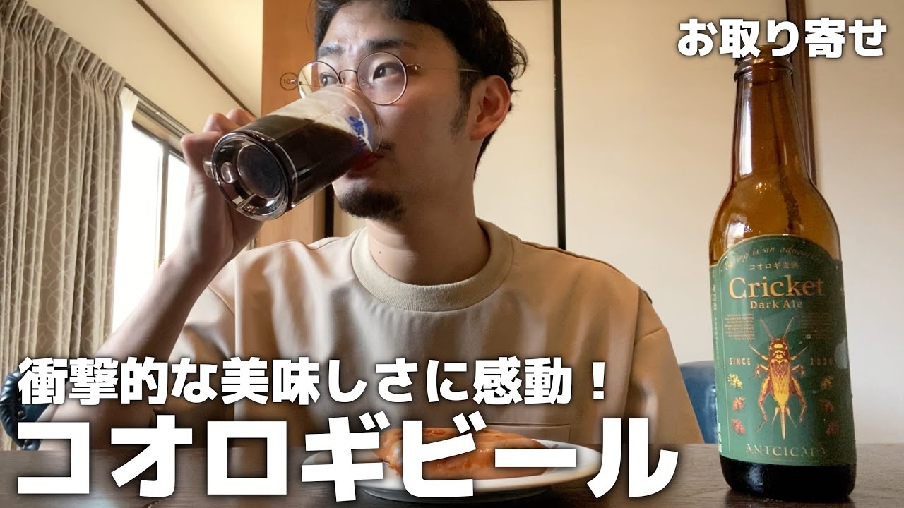 【驚き】衝撃的なうまさ!?コオロギでできた黒ビールが美味しすぎて最高だった
