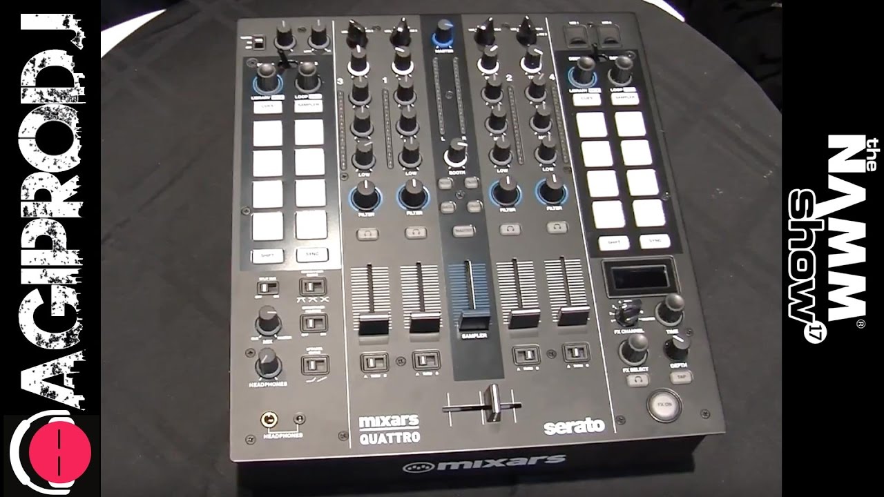 MIXARS Quattro 4-Channel Serato DJ Mixer | NAMM.17 - agiprodj.com