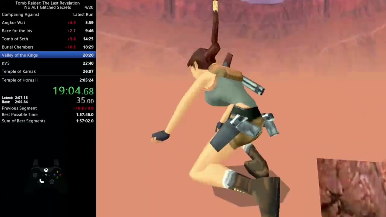 Tomb Raider: The Last Revelation - No ALT Glitched Secrets Speedrun - 2:01:37
