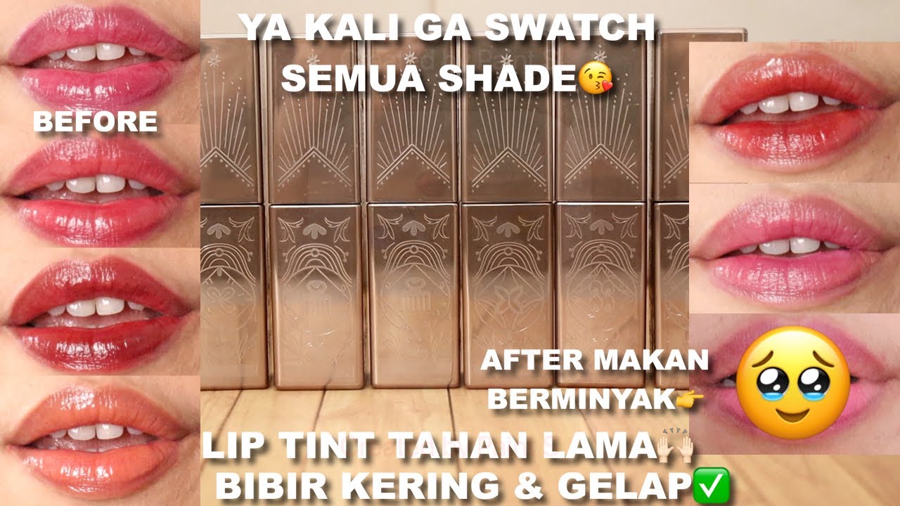 NEW SHADE! MAKE OVER X HIAN TJEN GLASSY LIP LACQUER REVIEW  | LIP TINT TAHAN LAMA😊🙌🏻| Maria Soelisty