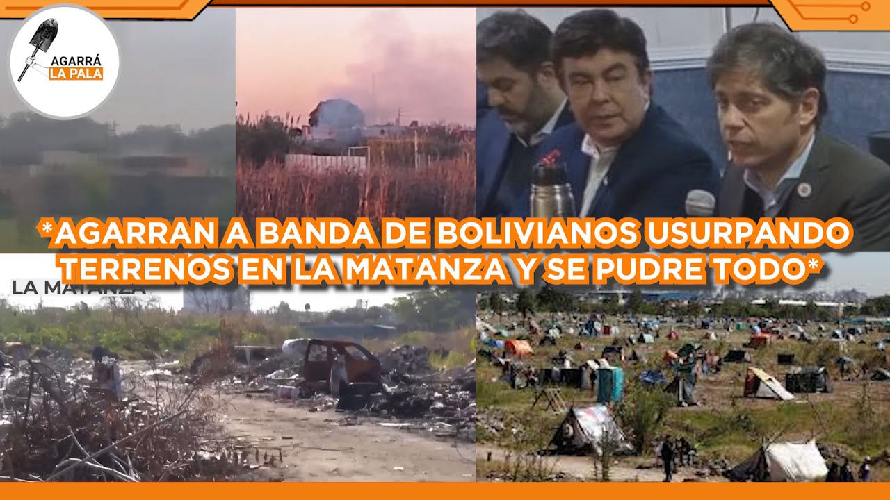 AGARRAN A BANDA DE BOLIVIANOS USURPANDO EN LA MATANZA Y SE PUDRE TODO: 