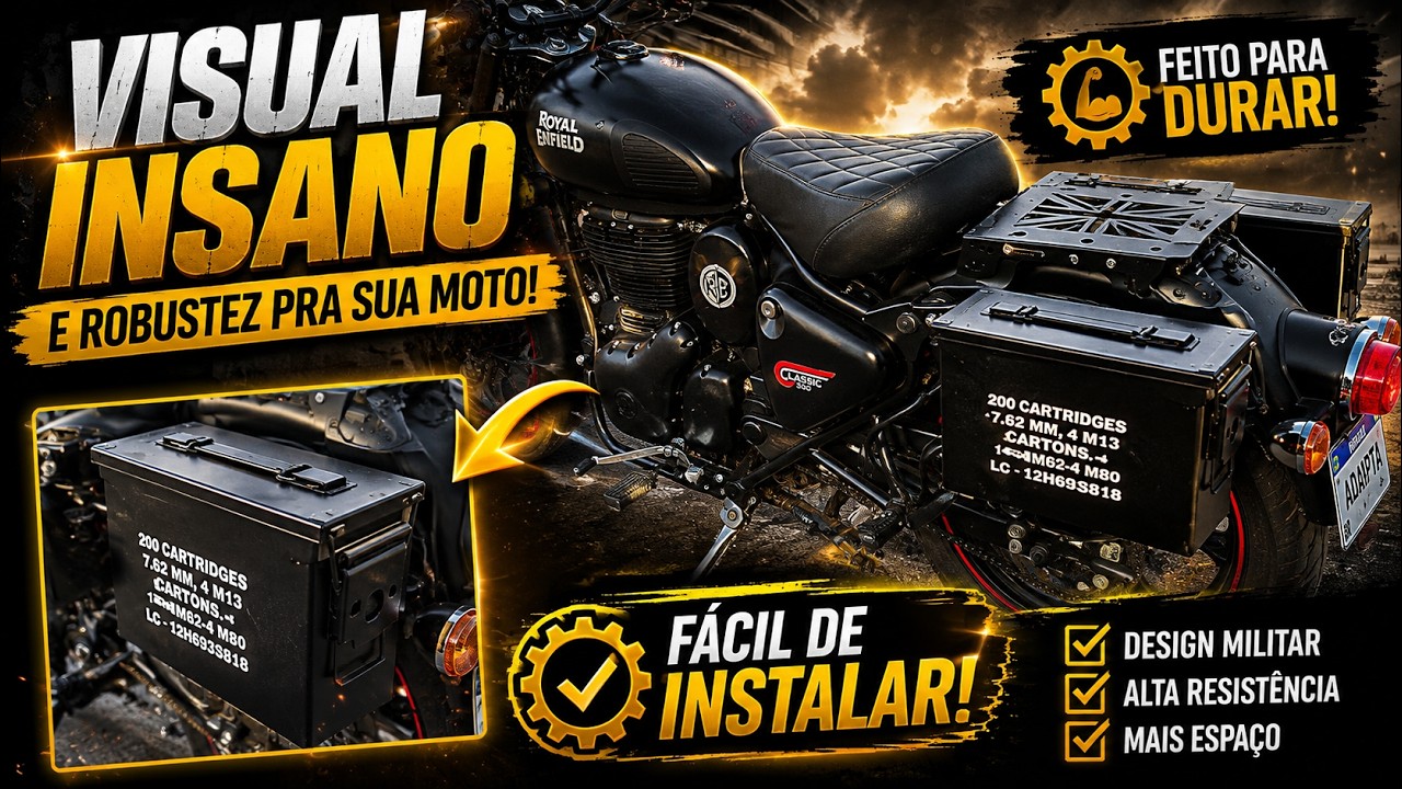 Royal Classic 350 -Caixas de Munições como Alforges