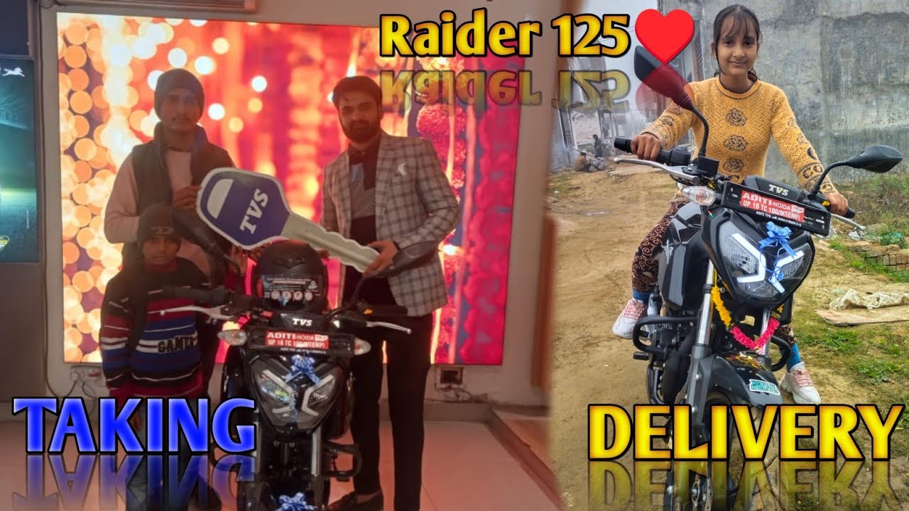 Finally taking Delivery of our BIKE TVS RAIDER 125🥳😃