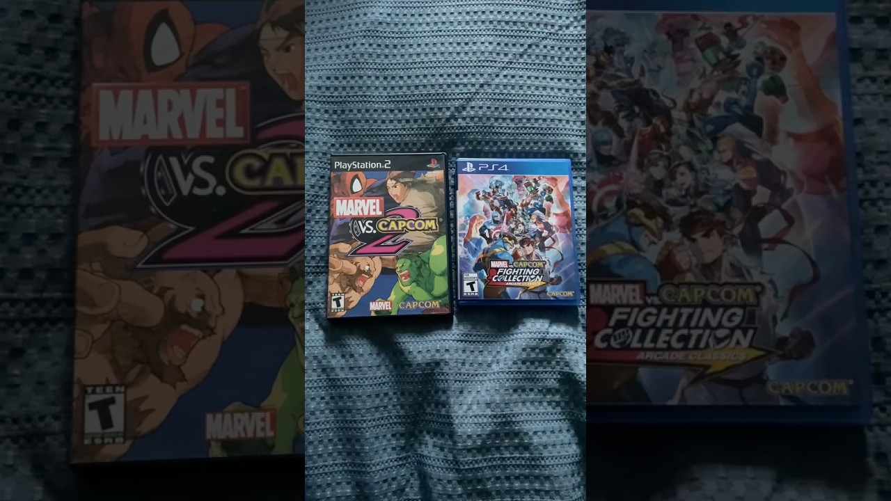 Unboxing Marvel Vs. Capcom Fighting Collection Arcade Classics on PS4 #shorts #marvelvscapcom #ps4