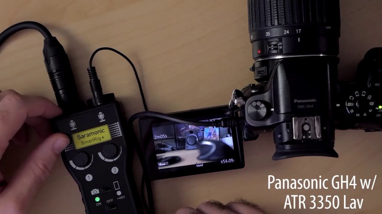 2-Channel Interface Testing With Panasonic GH4-- Saramonic SmartRig+