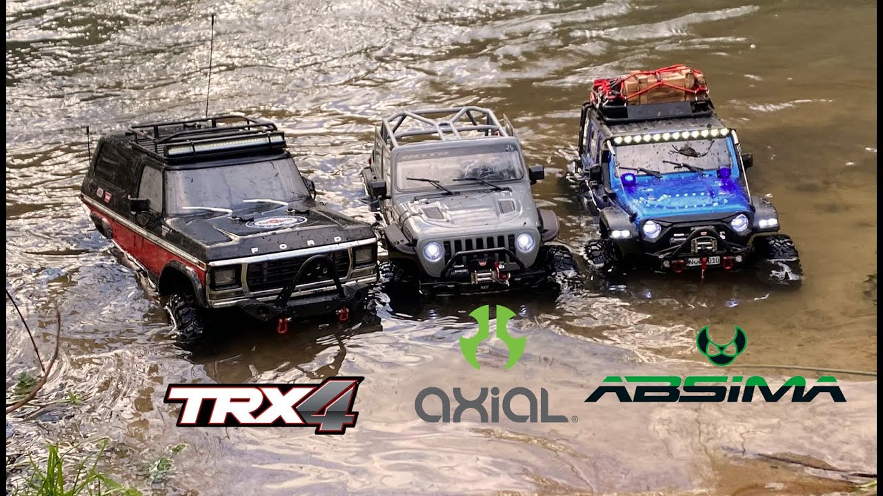 Axial SCX10 III, TRX-4 Bronco and Absima Sherpa for an off road adventure