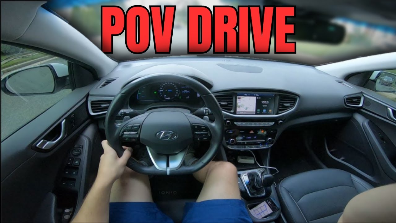 POV Driving 2019 Hyundai Ioniq Plug-In Hybrid Review - Modern, Compact Hybrid!