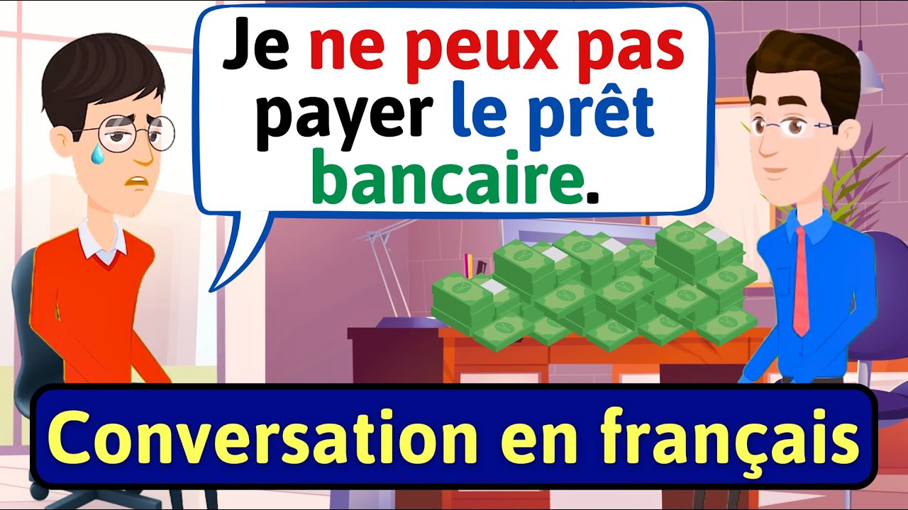 Conversation en français (À la Banque) Apprendre à Parler Français | French conversation