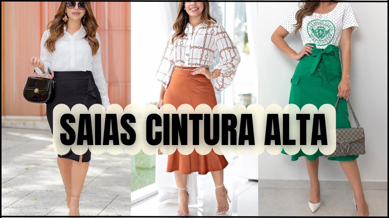 SAIAS EVANGÉLICAS CINTURA ALTA LINDAS SAIAS EVANGÉLICA | MODA EVANGÉLICA | MODA CRISTÃ