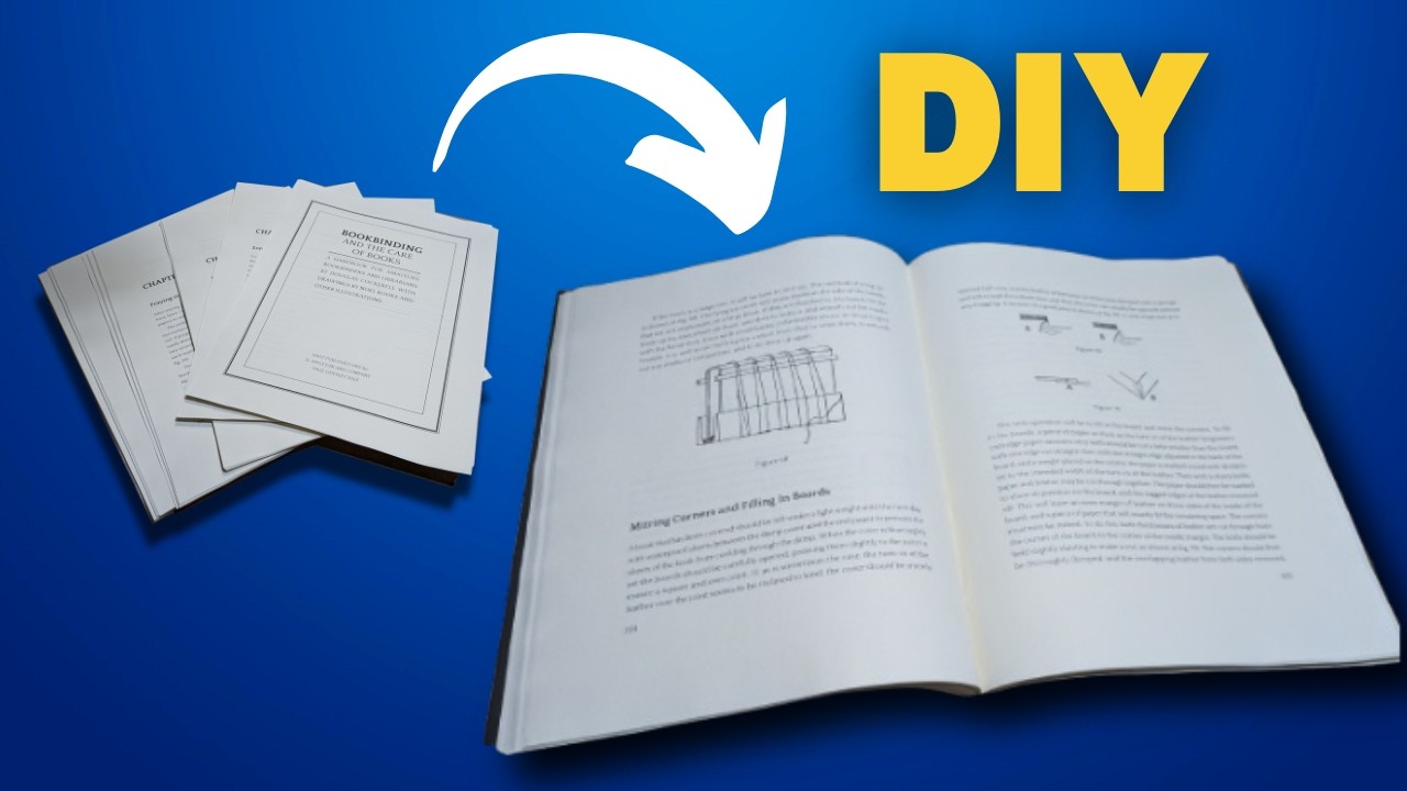 How to Bind Single Sheets into a Book | DIY Bookbinding Tutorial
