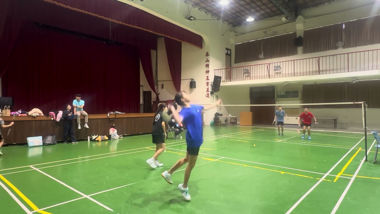 泰中小選手團練  皓婷 林沁vs承叡 品叡