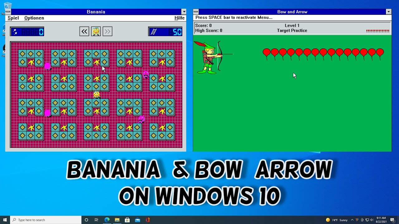 Banania 1992 & Bow and Arrow For Windows 10