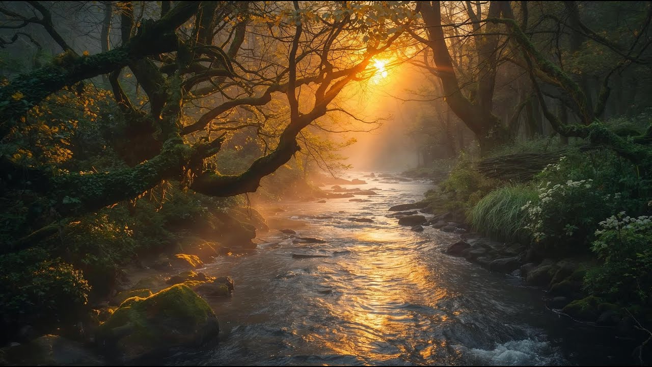 Mysterious River - Medieval Celtic Instrumental Music for stress relief | 4K