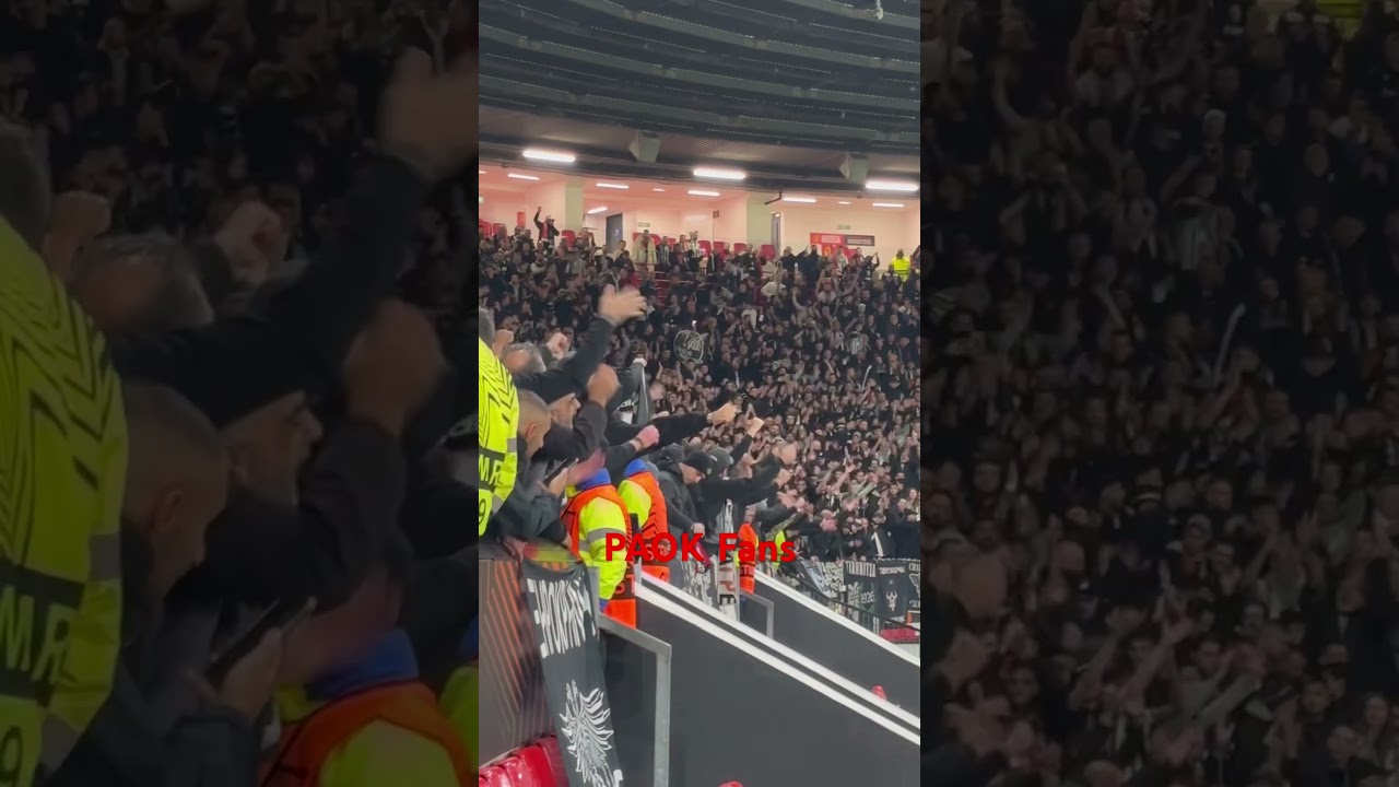 PAOK Fans #paok #manchesterunited #manutd #oldtrafford #mufc #europaleague