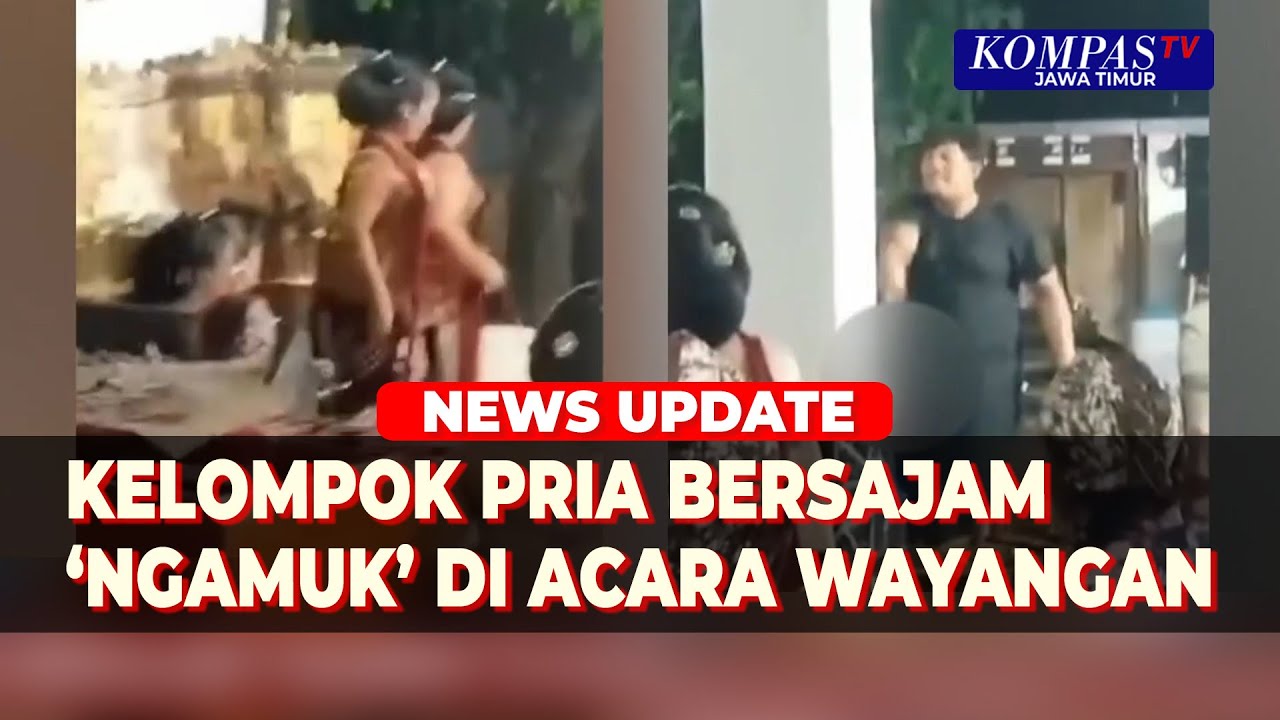 Pria Bersenjata Tajam Ngamuk di Acara Wayang Kulit Klaten, 3 Orang Diamankan!
