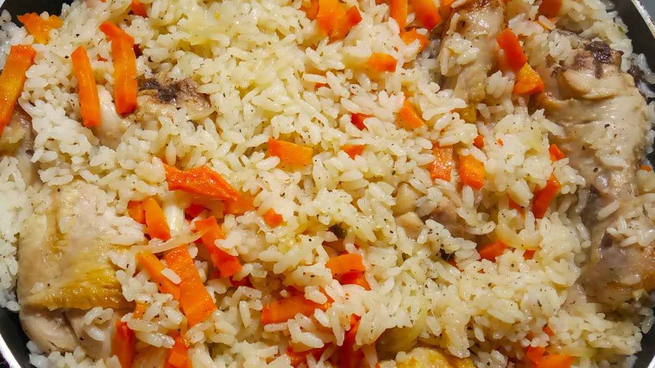 Куриные ножки с рисом на сковороде. Быстро и вкусно!