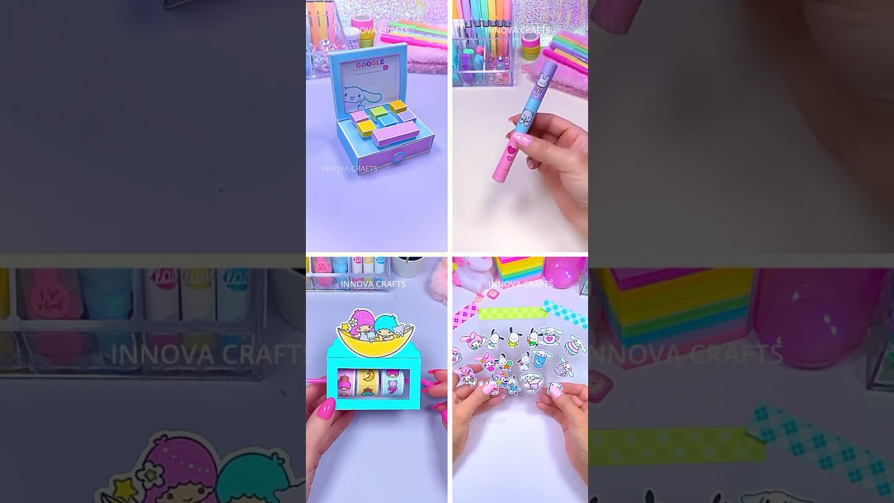 DIY 4 Paper craft ideas #shorts #art #craft #papercraft #youtubeshorts #diy #miniature #love #cute
