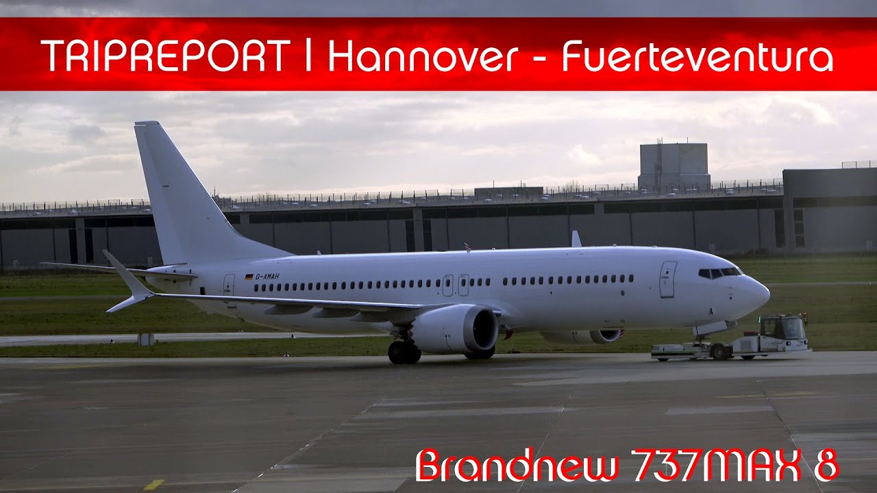TRIPREPORT 4K | BRAND NEW TUIfly Boeing 737MAX8 D-AMAH White | Hannover - Fuerteventura | 28.12.2023