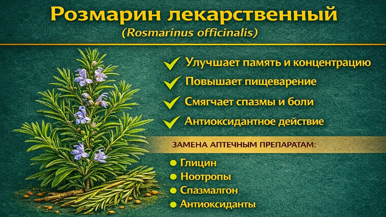 Розмарин лекарственный Rosmarinus officinalis
