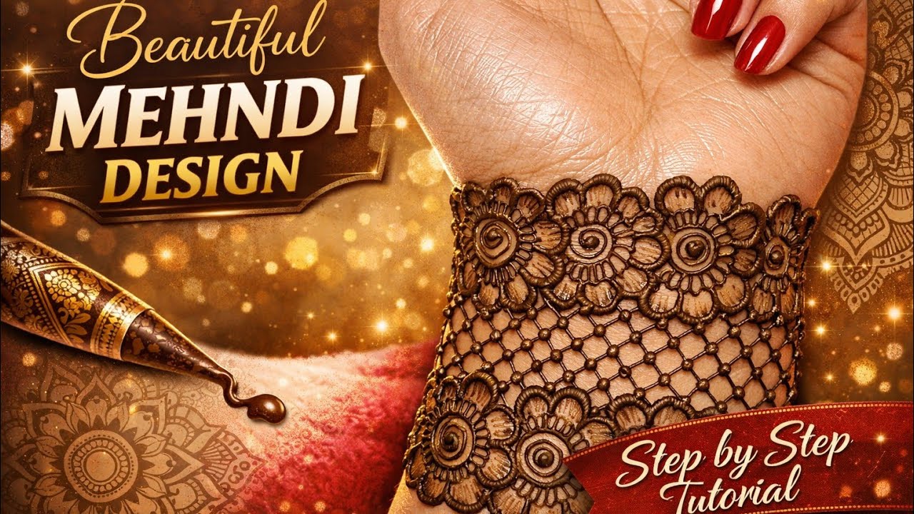 Beautiful Easy Trick Mehndi Design | Simple Front Hand Mehndi Design | Mehndi Design 