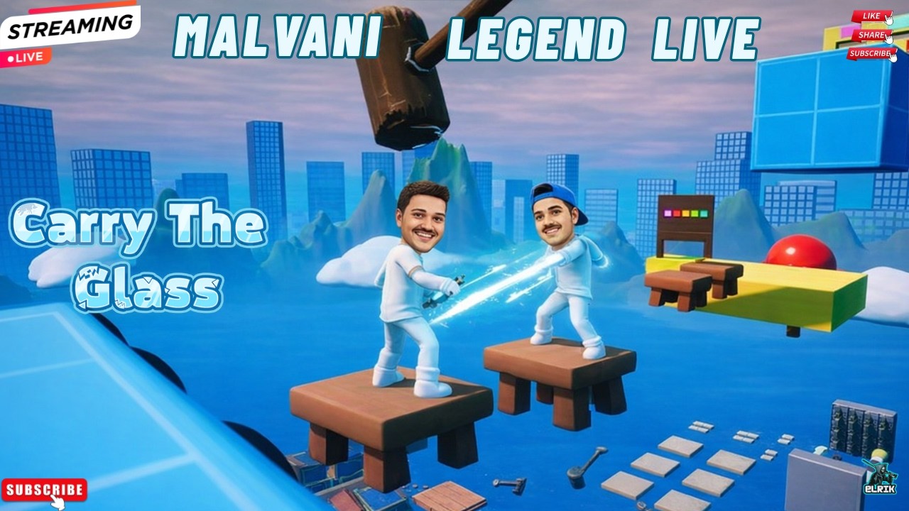 Carry The Glass 😭 | Aaj Glass Vachnar ka Footnar? 😱 Interactive LIVE ft. @elrikgaminglive2223