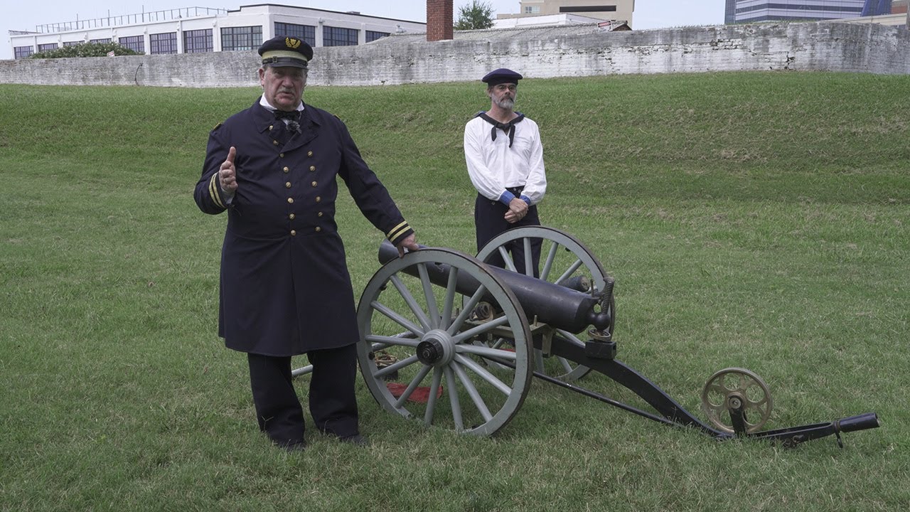 1850’s Dahlgren Boat Howitzer Firing and Barrel Shift Exercise