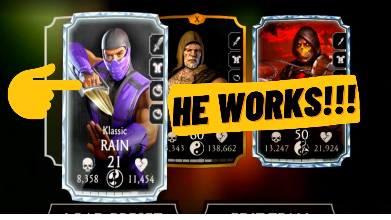 Testing Klassic Rain at F0! HE IS AWESOME! MK Mobile