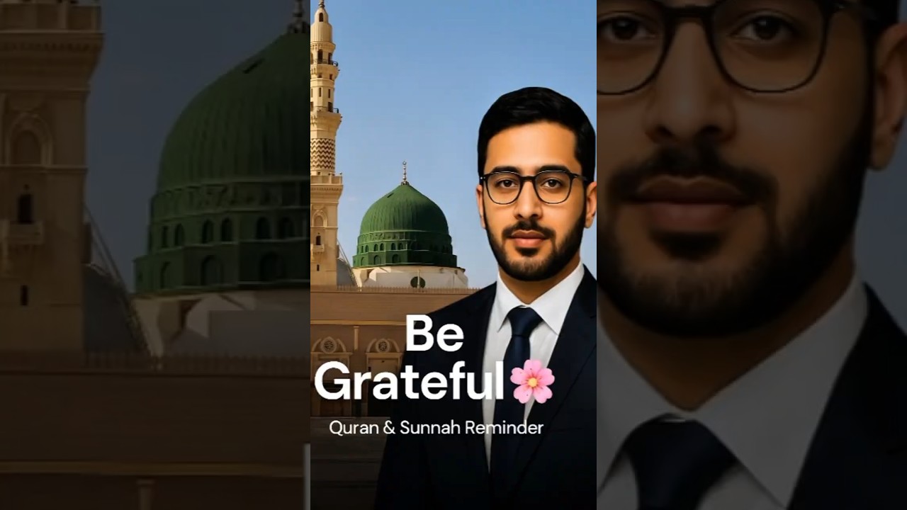 Soulful Islamic Reminder 🌸 | Be Grateful To Allah | Quran & Sunnah Reminder #shorts