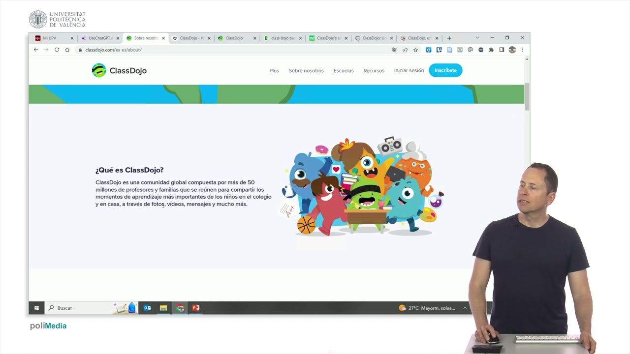 Tecnologías para la educación. Classdojo | 83/141 | UPV