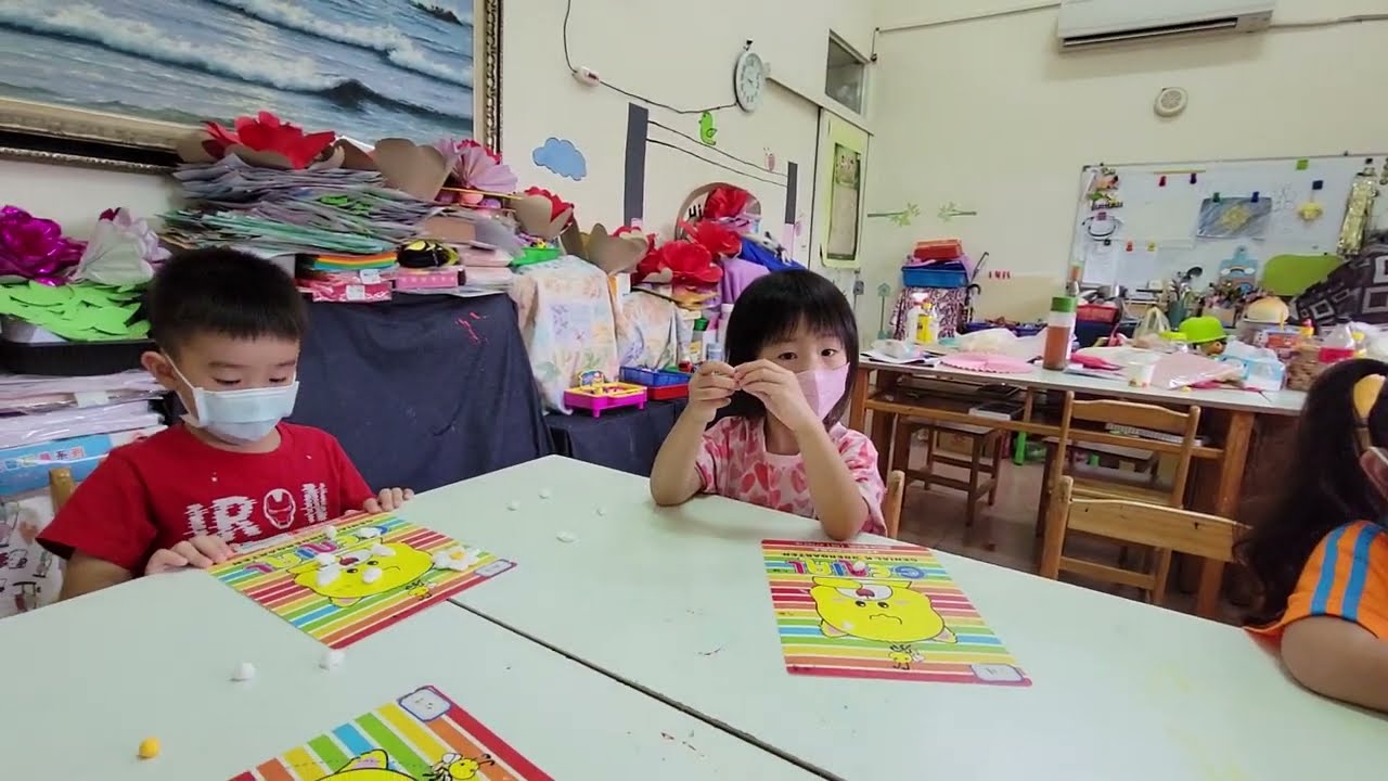 吉尼爾歌德幼兒園 110下 心算+美術+黏土 才藝影片