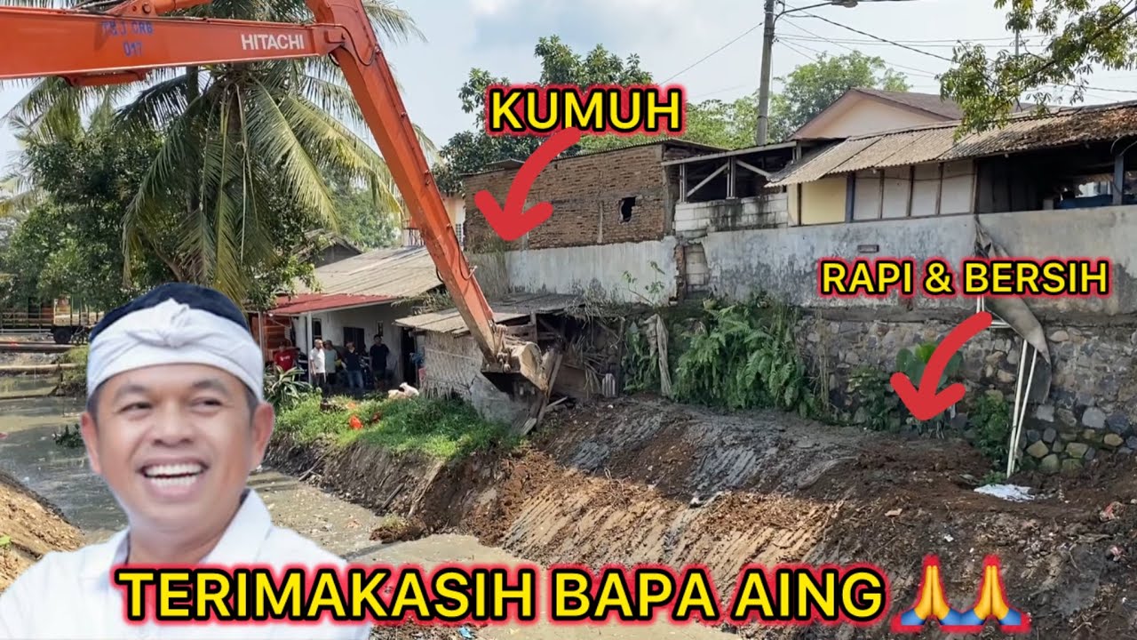 BABAT HABIS BANGLI RUMPUT & SAMPAH YANG MENEMPEL DI TEMBOK BELAKANG PASAR CIBARUSAH KOTA