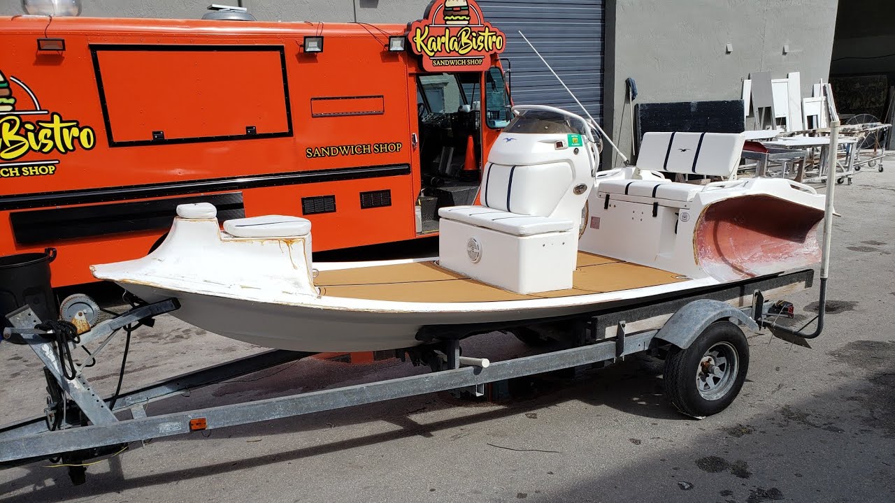 Nautica Wide-body 17 rib boat is coming back from the Brink !