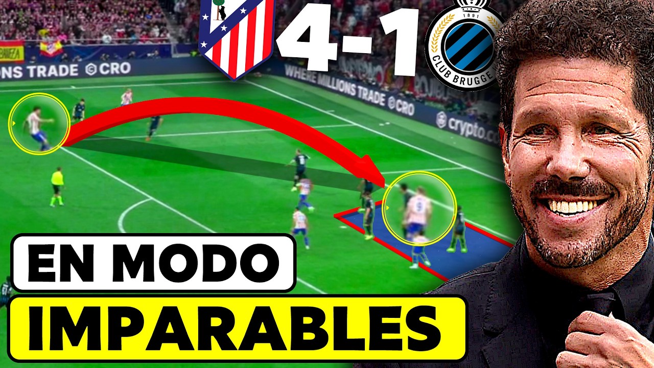 Así el Atlético ganó al Brujas (nadie los puede parar)